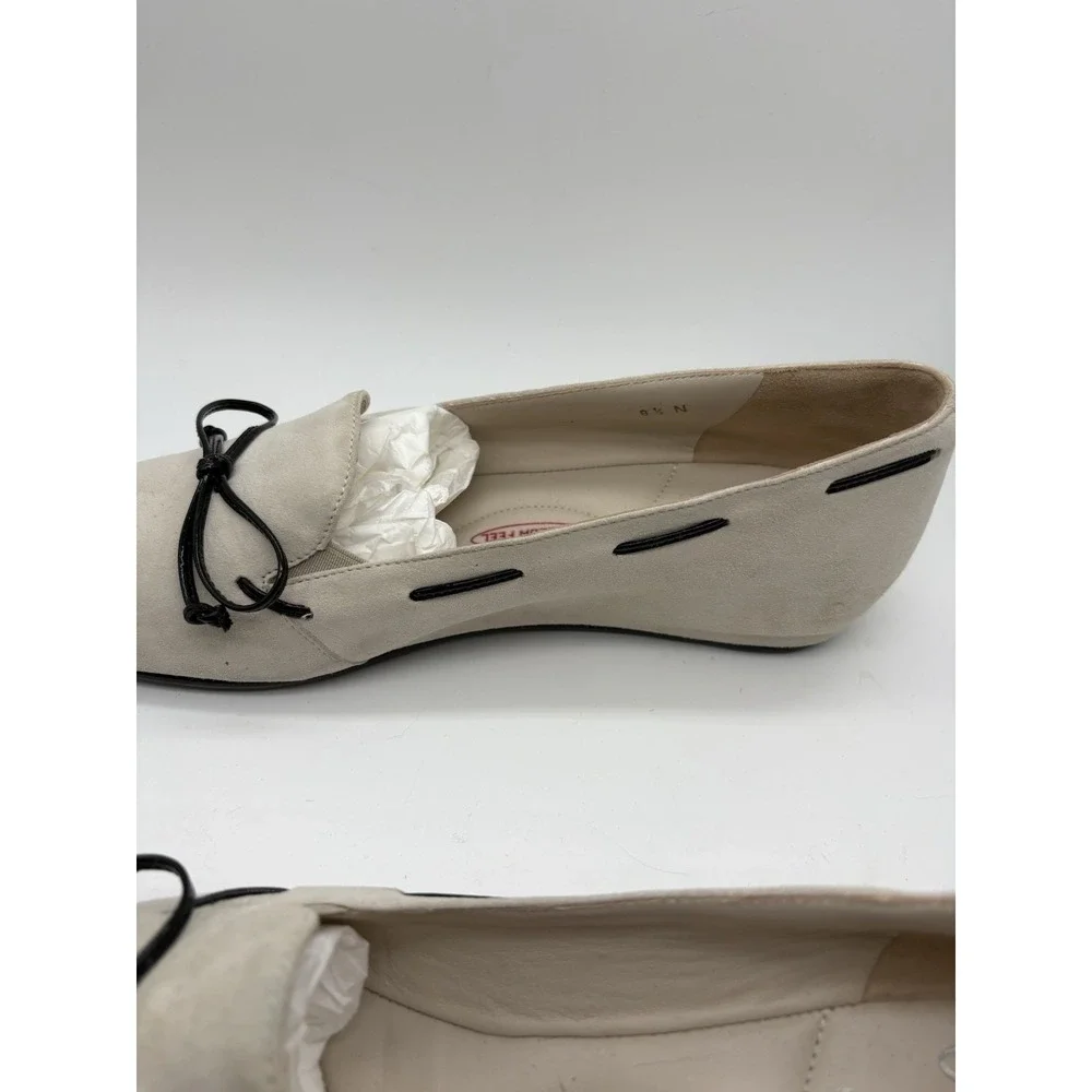 Amalfi‎ By Rangoni  Beige Suede Loafers, 8.5